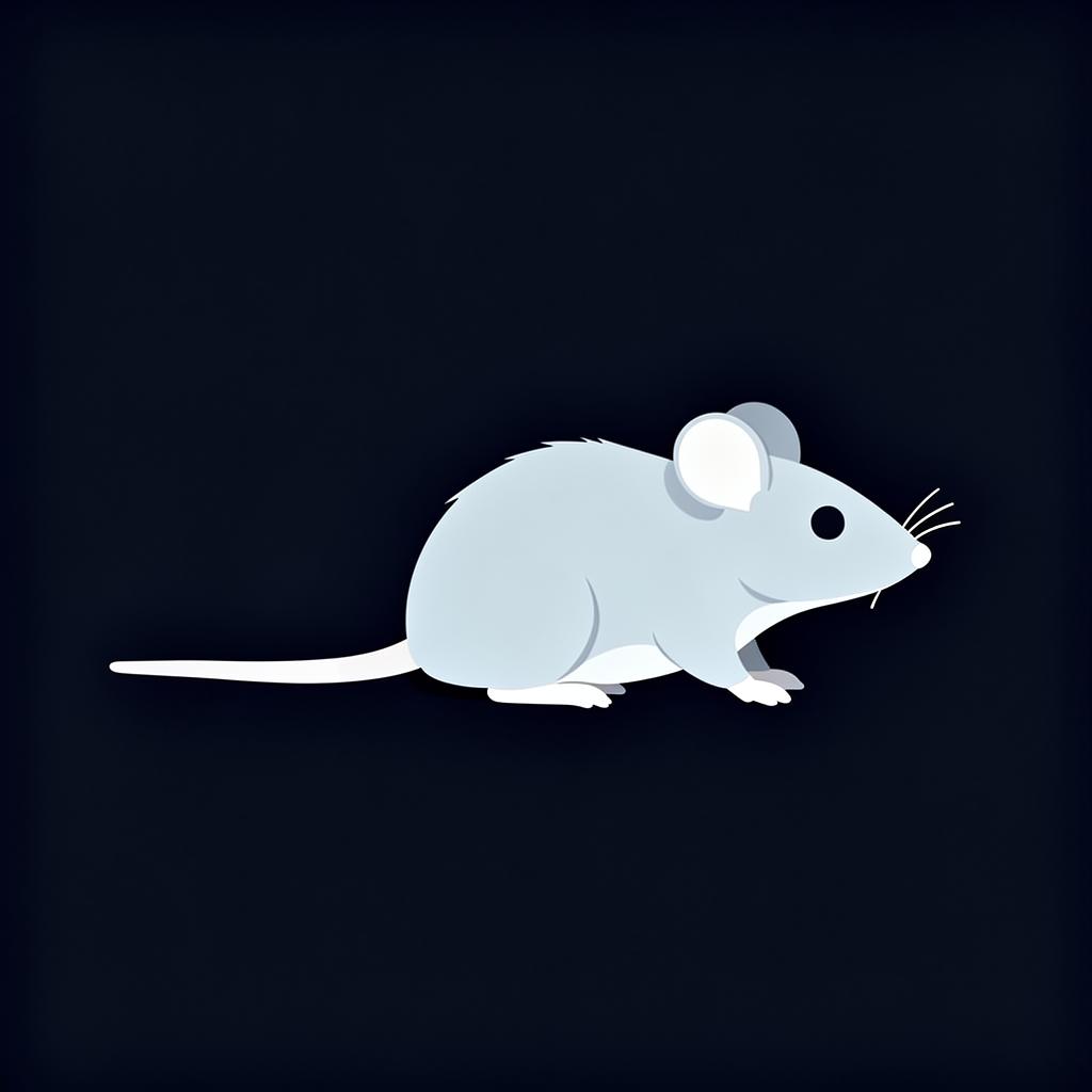 House and deer mice illustration