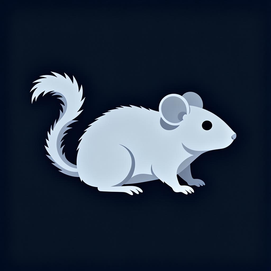 Woodrat (pack rat) illustration